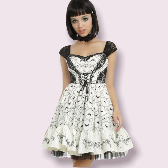 Hot Topic Dresses & Skirts - The Nightmare Before Christmas Jack Tulle Embroidered Dress Disney Hot Topic